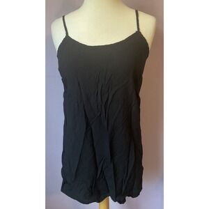 Banana Republic Black‎ Flowy Long Thin Tank Sleeveless Top Adjustable Straps XS